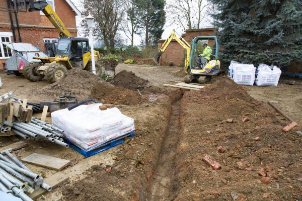 Drainage Ditch Digging in Milton