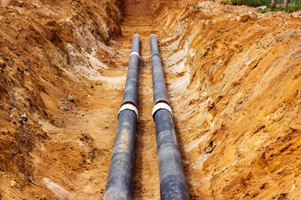Water Line Trenching in Milton