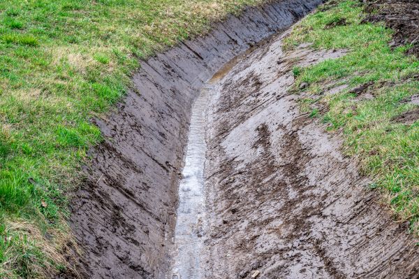 Drainage Ditch Construction in Milton