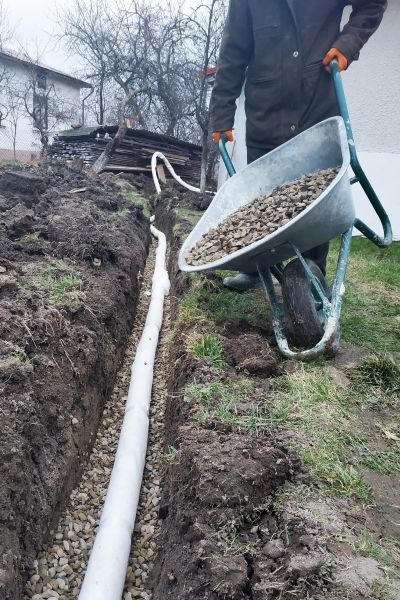 Drain Trenching in Milton