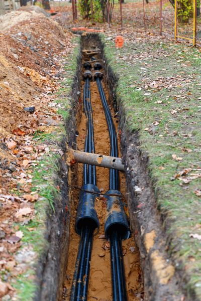 Electrical Line Excavation in Milton